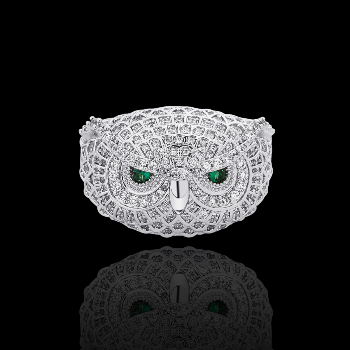 DIAMOND OWL RING