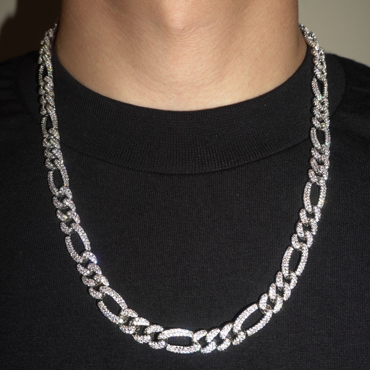 10MM ICED FIGARO CHAIN