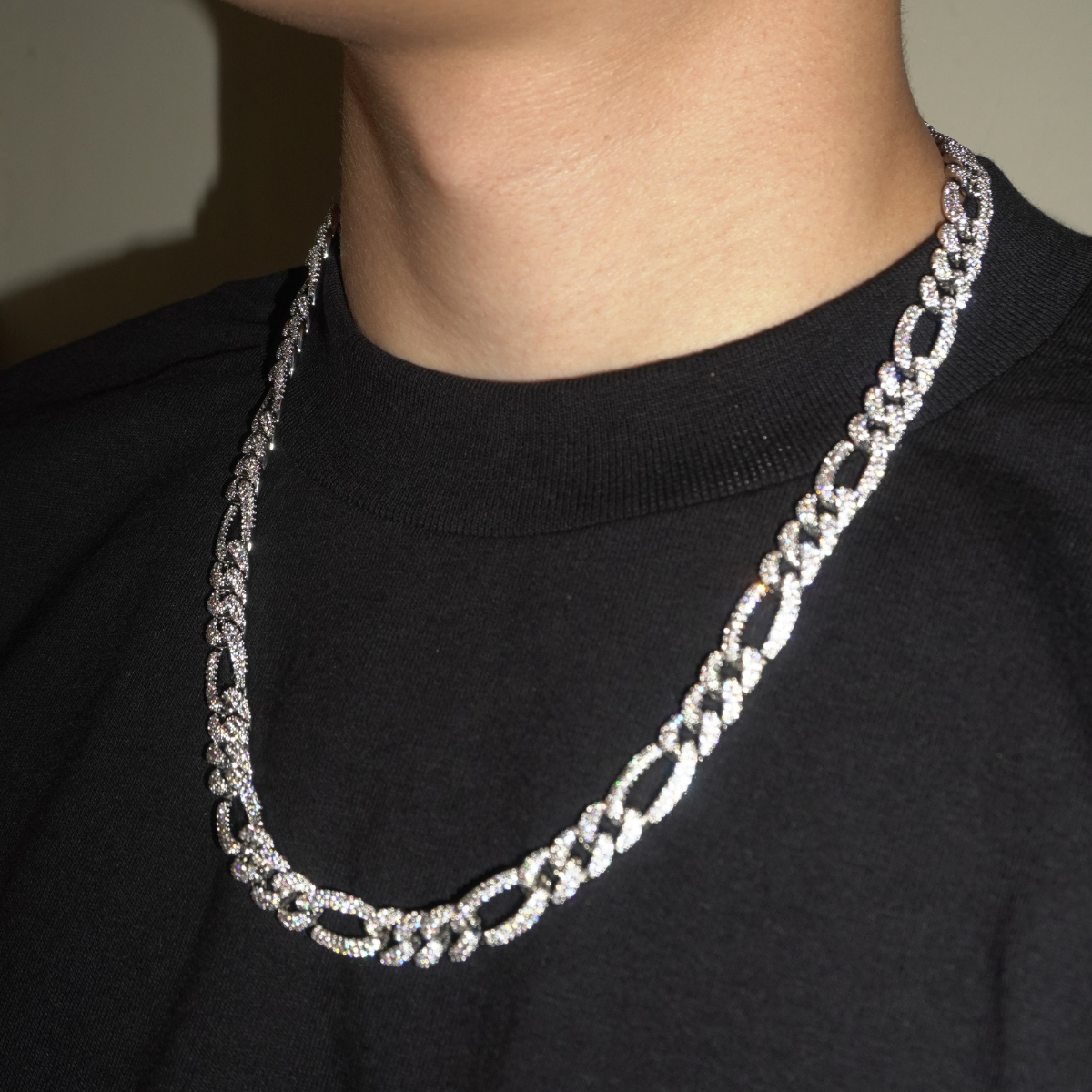 10MM ICED FIGARO CHAIN