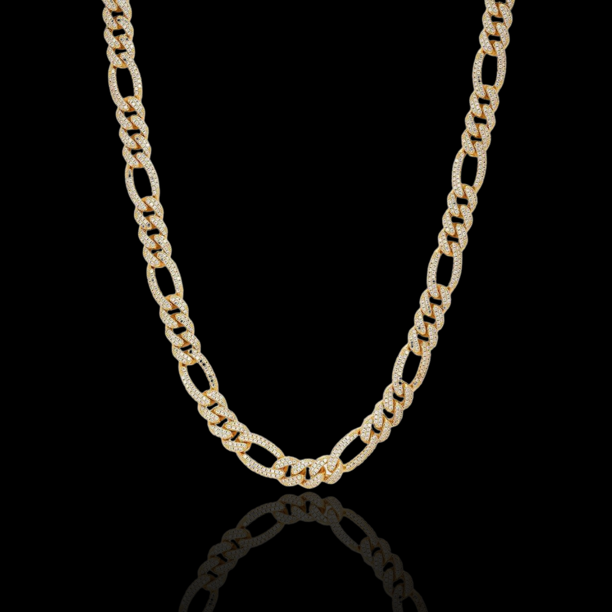 10MM ICED FIGARO CHAIN