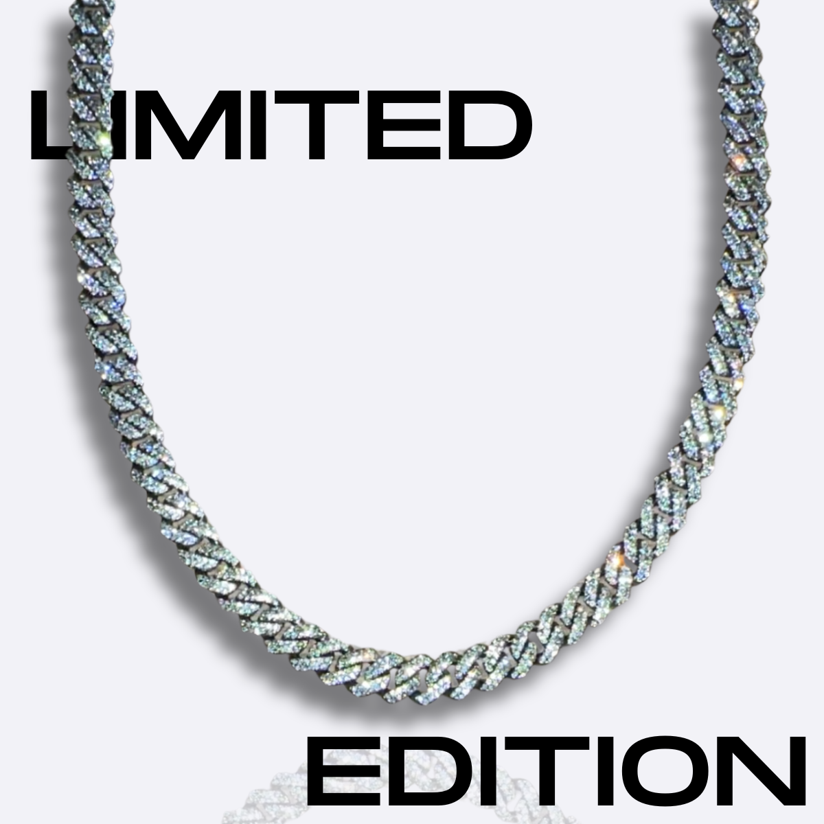 14mm Iced Prong Cuban Chain