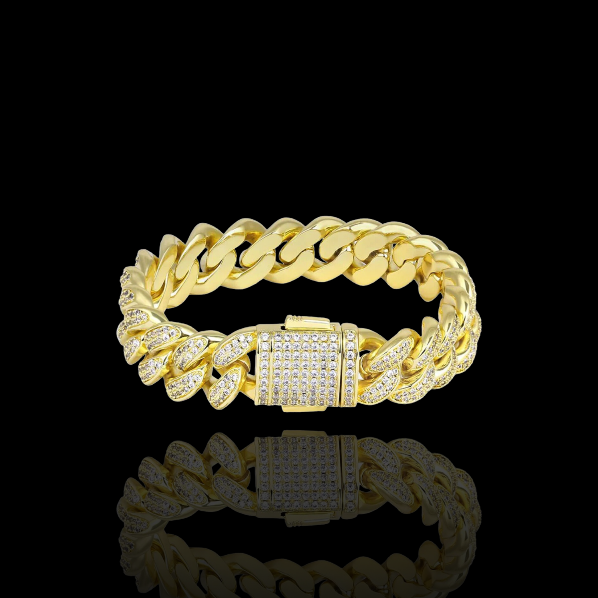 12MM ICED CUBAN LINK BRACELET