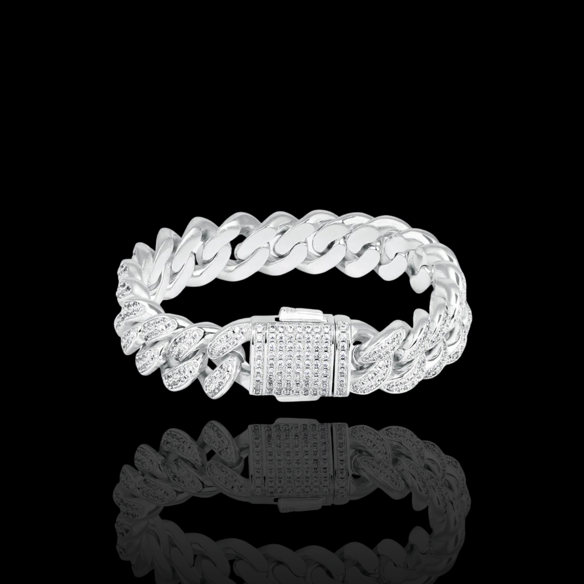 12MM ICED CUBAN LINK BRACELET