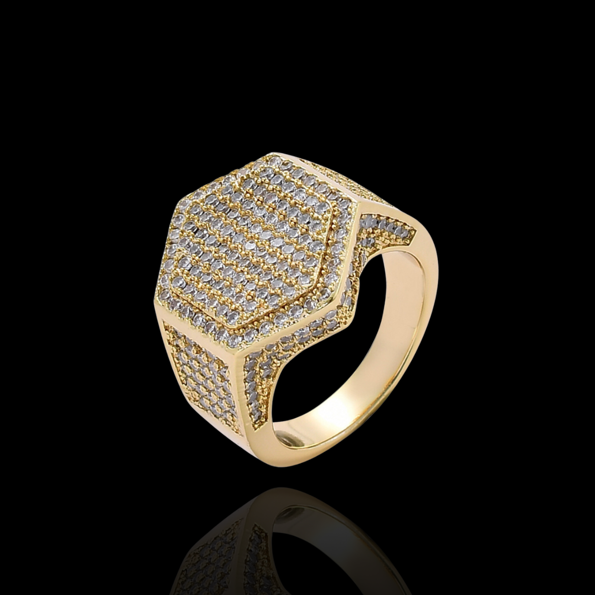 DIAMOND HEX RING
