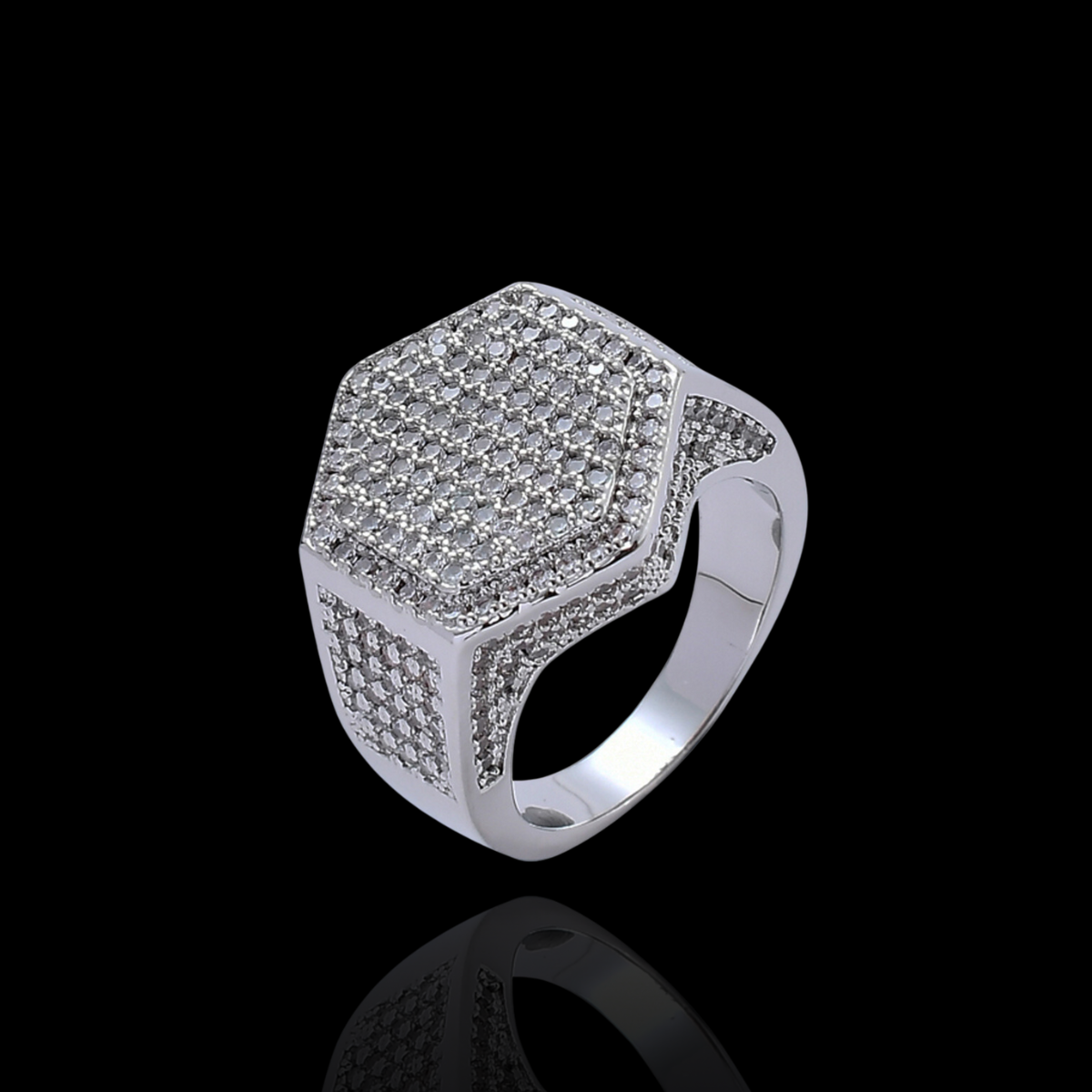 DIAMOND HEX RING
