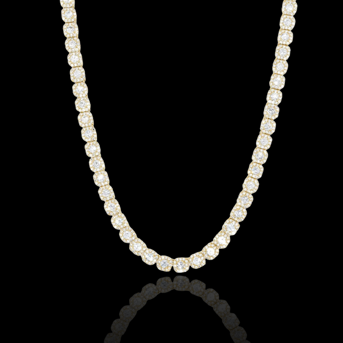 10MM CLUSTERED TENNIS CHAIN